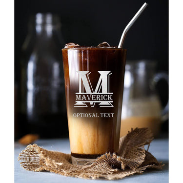 Personalized Birthday 16 oz Beer Glass